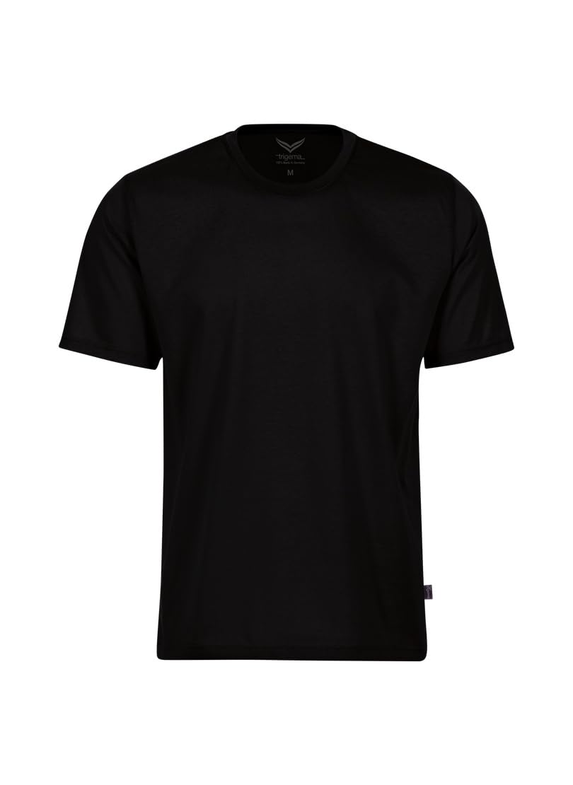 Trigema Men's T-Shirt 636202, X-Large, Black (Black 008)