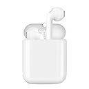 Bluetooth Earbuds Bluetooth Headphones Wireless Earbuds Bluetooth Headsets Bluetooth 4.2 Noise Cancelling in-Ear Earbuds with Mic for Bluetooth Devices (White)