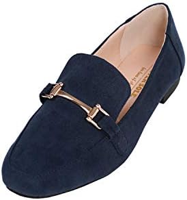 Feversole Ladies’s Style Trim Deco Idler Slippers