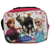 Disney Frozen Lunch Bag with Strap Features Elsa Anna Olaf Kristoff Sven