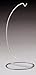 BANBERRY DESIGNS Metal Ornament Stand Smooth Silver Chrome - 9 Inch High - Set of 6