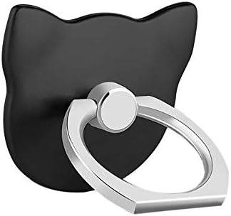 Y56 2 Pack Universal Cell Phone Finger Stand Ring Holder - Cute Cat 360 Degree Rotating Phone Holder Metal Loop Hand Grip Mount Smartphone Kickstand for All Phones/Case iPhone Samsung etc