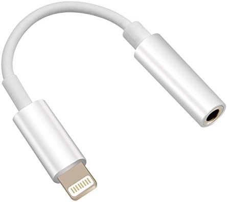 iphone 7 headphone adapter,Lightning to 3.5 mm Headphone Jack Adapter,lightning cannector earphone earbuds aux Audio adapter for iPhone 7/7Plus, Support iOS 10.2 or below