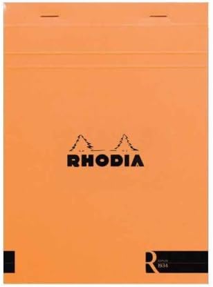 Quo Vadis Rhodia 162011 Bloc No 16 Stapled Notepads Lined 6" x 8 1/4" (Orange)