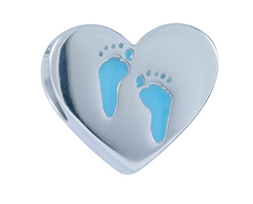 Harley-Davidson Womens .925 Silver Baby Boy Feet Heart Ride Bead