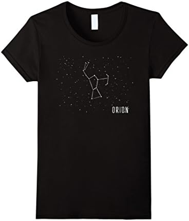 Womens Orion Constellation Astronomy Graphic Design T-Shirt Medium Black
