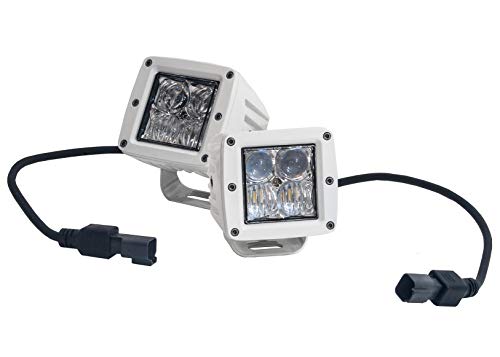 OZ-USA White 3 inch 4D POD LED Lights Spot+Flood Combo Beam Marine Boat Sailboat Yacht Ferry Airboat Fishing Vessels
