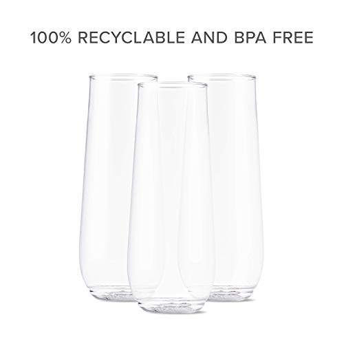 5 TOSSWARE+9oz+Flute+recyclable+shatterproof