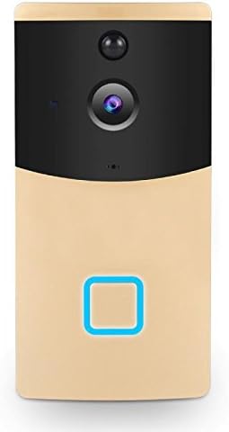Video Doorbell, SPEATE Wireless Door Bell Smart WiFi Camera Video Doorbell Security Camera with PIR Motion Detection 720P HD, Real-Time Two-Way Talk and Video, Night Vision (GOLD)