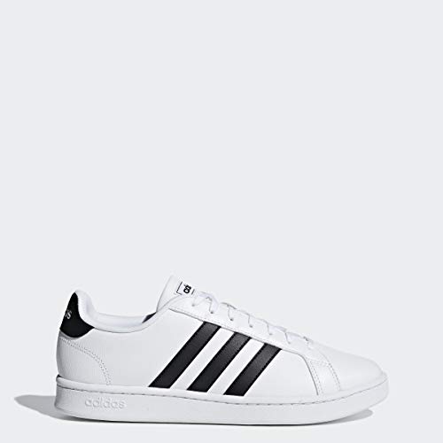 adidas Men's Grand Court, Black/White, 9 M US