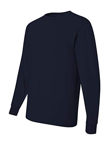 Jerzees Men's Long-Sleeve T-Shirt, Black, 2X