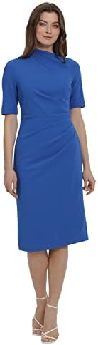 nine west fit & flare sweater dress NINE WEST Womens Cowl Neck Fit and Flare Sweater Dress at Amazon Women's  Clothing store