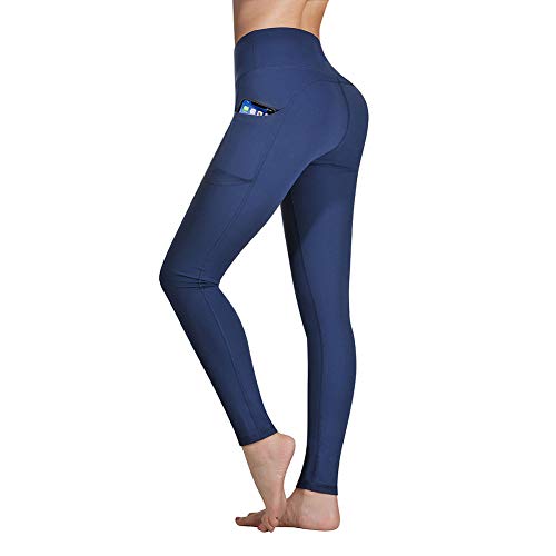 Occffy High Waist Yoga Pants for Women with Pockets Tummy Control