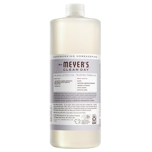 MRS. MEYER’S CLEAN DAY PROBIOTIC MULTI-SURFACE CONCENTRATE CLEANER, LAVENDER, CLEANS CREVICES AND TOUGH STAINS, 32 FL OZ