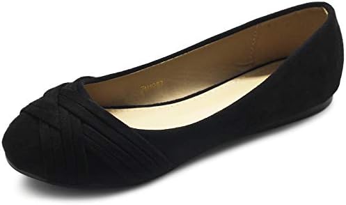 OllioWomen's Ballet Shoe Cute Casual Comfort Flat