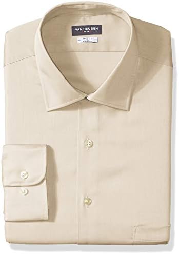 Van Heusen Men S Size Fit Dress Shirt Flex Collar Stretch Solid Big And Tall Jute 19 Neck 35 36 Sleeve Buy Online At Best Price In Uae Amazon Ae