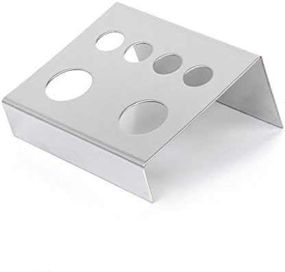 Hujinlder Stainless Steel Tattoo Tool Ink Cap Holder Cup Stand - 6 holes