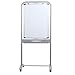 VIZ-PRO Double-sided Magnetic Mobile Whiteboard, 24 X 36 Inches, Portrait Orientation, Steel Stand