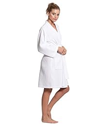 Kimono ligero de lino para baño y spa