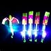 20 Amazing Arrow Rocket Copters. Led Light Helicopter Flying Toy - Elastic Powered Sling Shot Heli. Similiar to Flare Copter by Gingerscoolstuff