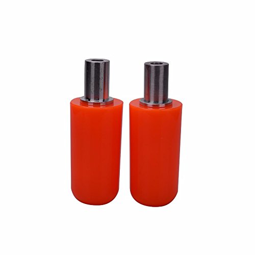 Frenshion A Pair Motorcycle Frame Slider Falling Protector Motorcycle Crash Protector Crash Pads Wear Resistant Universal 10mm Color Orange