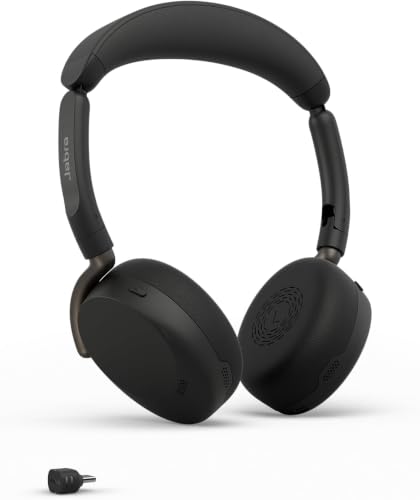 Jabra Evolve3 65 Flex Bluetooth-Headset mit Mikrofon, MS Teams, USB-C