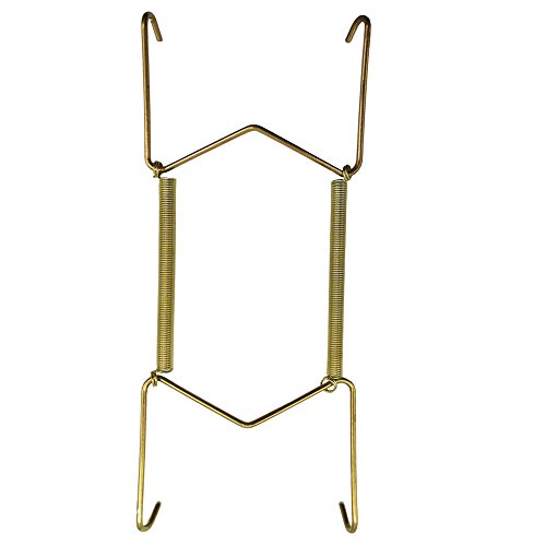 Xinlinke Lot10 Small Size Invisible Wall Plate Hanger Decorative Dish Display Holder W Shape (6 Inches)