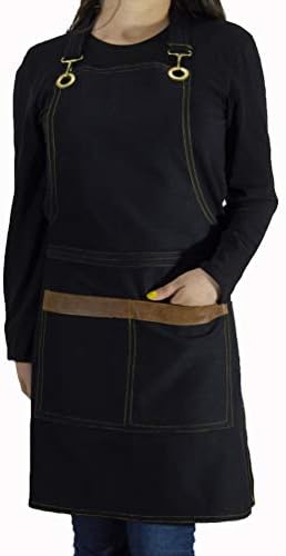 ROFF Apron with pockets for Women and Men - %100 14 oz Sturdy Cotton Fabric