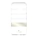 Kate Spade New York Phone Case | For Samsung Galaxy S9 Plus | Protective Clear Crystal Phone Cases with Slim Design and Drop Protection - Stripe 2 White / Gold / Clear