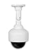 Indoor Outdoor dummy security camera with blinking light, Nettohome’s (white) dummy dome security surveillance camera is perfect for home and business with tinted screen so lens is hidden and dome provides 360 surveillance, No visible brand label for added security and cameras come with free security sticker, guaranteed