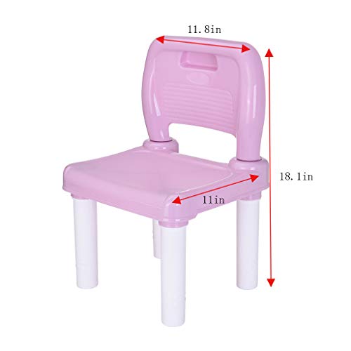 image for Toonshare Kids Table and 2 Chairs Set, Children Activity Art Table Set