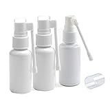 3PCS 1oz(30ml) Plastic Nasal Spray Bottle With 360