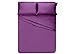 Honeymoon 1800 Brushed Microfiber Bed Sheet Set, Ultra Soft, Full - Purple
