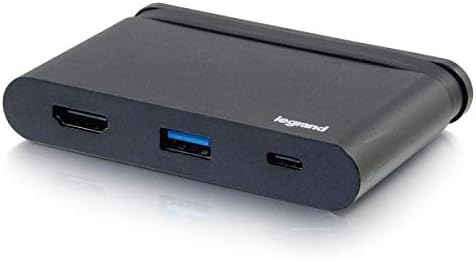 C2G USB C / Thunderbolt-3 to HDMI 4K Adapter with USB-A 3.0 and Power Delivery
