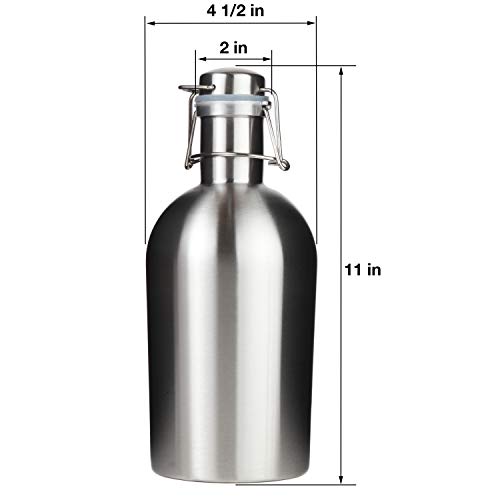 5 Trenton+Gifts+Stainless+Growler+Liters