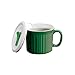 CorningWare 20-Ounce Oven Safe Meal Mug Vented Lid, Green Tea