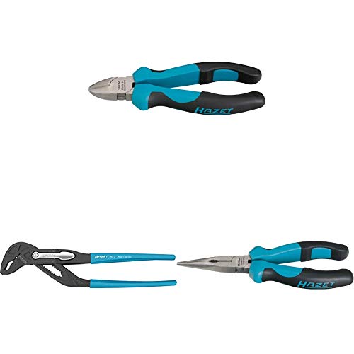 HAZET 1803M-22 Seitenschneider + Universalzange (Schnellhebelbetätigung, Spannbereich bis SW 50 mm, zinkphosphatierte…