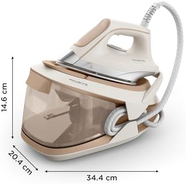 Turbosteam, Centro de planchado compacto, Vapor potente, Salida de vapor continua hasta 120g/min y golpe de vapor extrapotente de 350g/min, Suela MicroSteam 400 con acabado láser, VR8326F0