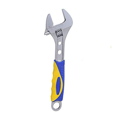 Vogueing Tool Adjustable Spanner 6" 150MM Monkey Wrench Soft Grip Wide Jaw Hand Tool for Installation and Repairing (Jaw Width Capacity:24MM)
