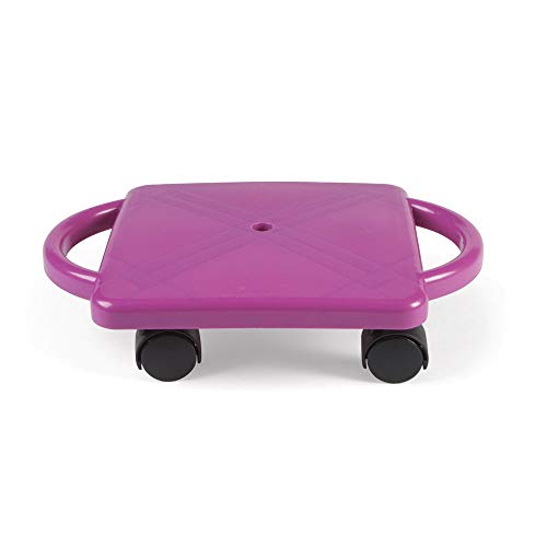 hand2mind Purple Indoor Scooter Board with Safety Handles for Kids Ages