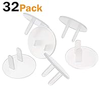 Outlet Plug Covers Clear (32 Pack) Child Proof Electrical Safety Outlet Covers - sMailez