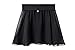 STELLE Girls/Womens Chiffon Ballet Wrap Skirt for Dance, Pull On (Black, Kid-S)