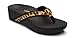 Vionic Women's High Tide Platform Sandal (8, Tan Leopard)
