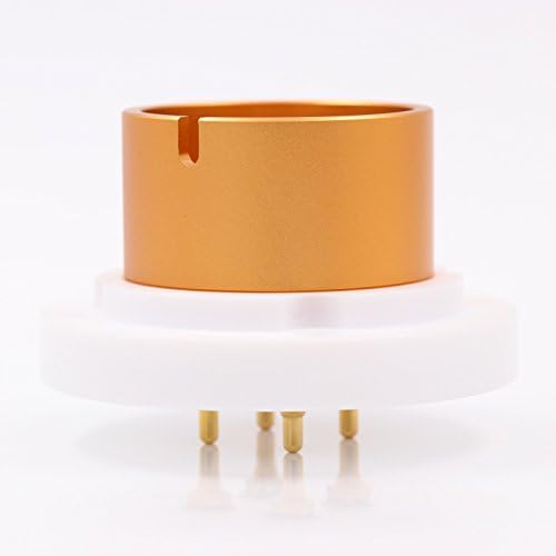 GD-PARTS EIZZ 4Pin Teflon Vacuum Tube Sockets For 211 805 845 Vacuum Tubes Valve Tube Base Vintage Hifi Audio DIY Pack of 2