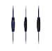 Sennheiser PMX 685i Sports In-Ear Neckband Headphones - Black/Blue, 3.5 mm, angled (Discontinued by Manufacturer)