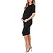 Women's Short Sleeve Bodycon Maternity Dress by Mother Bee - Made in USA