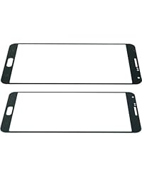 Samsung Galaxy Note 3 Pantalla Kit de repuestos incluye 1 Pantalla de repuesto de vidrio para Samsung Galaxy Note III 1 par de pinzas 3 precortado calcomanía pegatinas 1 Kit de herramientas 1 ECO-FUSED Paño de limpieza de microfibra, Negro