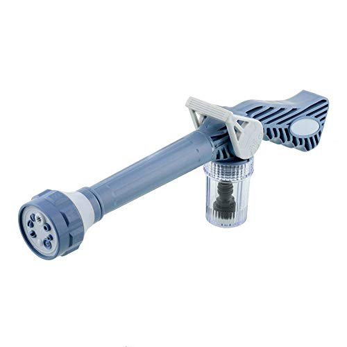 JINI Enterprise Plastic 8 in 1 Turbo Water Spray Gun Ultra High Pressure Washer for Car Washing and Gardening Purpose Multi Colour
