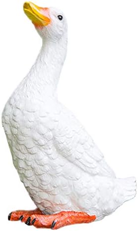 GLEELIFE Animal Garden Statue-Resin Duck-Outdoor Sculpture Polyresin Duck-Yard Lawn Pond Decor-Weatherproof