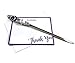 Beaded Stainless Steel Letter Opener with 2 Cabochon Marbles